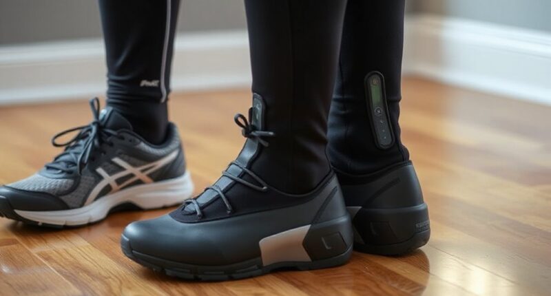 top running compression boots