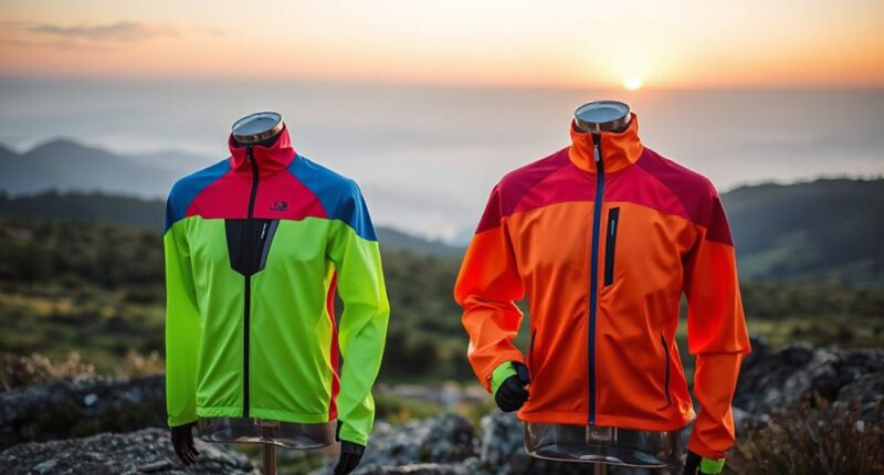 top windproof running jackets