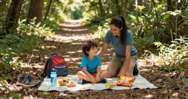 comfortable child outdoor adventures