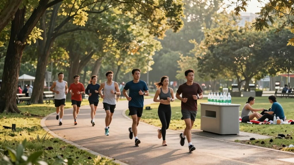 consistent balanced running routine
