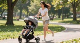 effortless stroller running technique