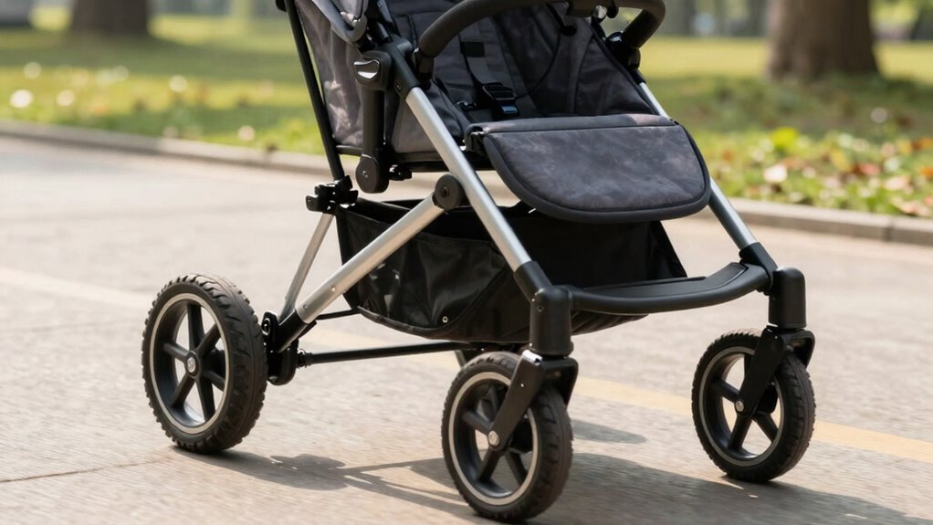 fixed wheels enhance stability