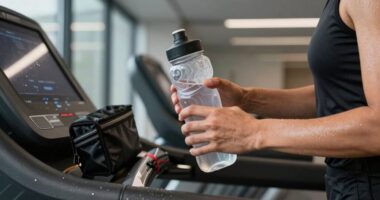 indoor treadmill hydration tips