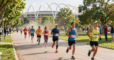 marathon endings in parks