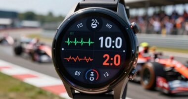 optimal race watch layout
