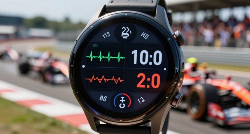 optimal race watch layout