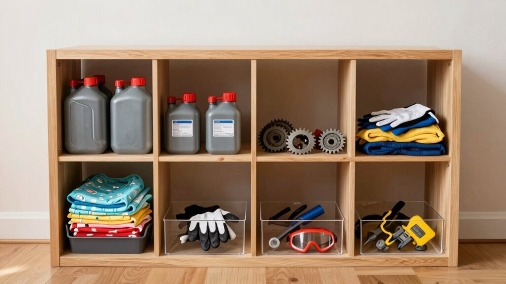 organized sports gear storage