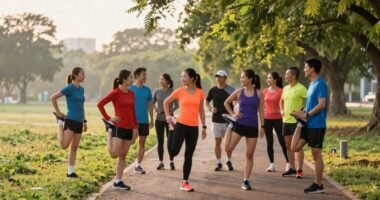 preparing for group running