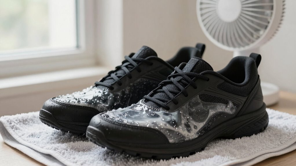 proper shoe drying techniques