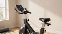 protective indoor bike setup