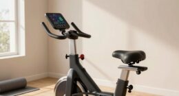 protective indoor bike setup