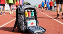race day backpack drop organizer
