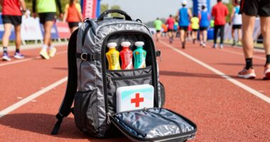 race day backpack drop organizer