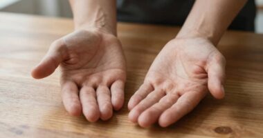 relaxed hands improve well being