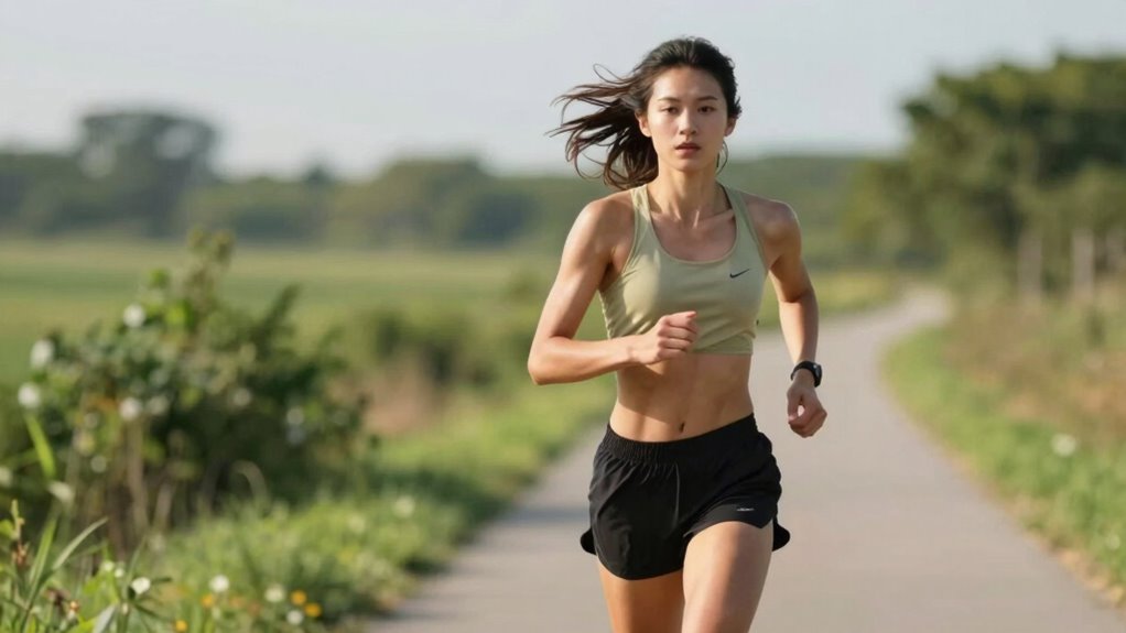 relaxed rhythmic running technique
