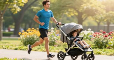 stroller running form tips