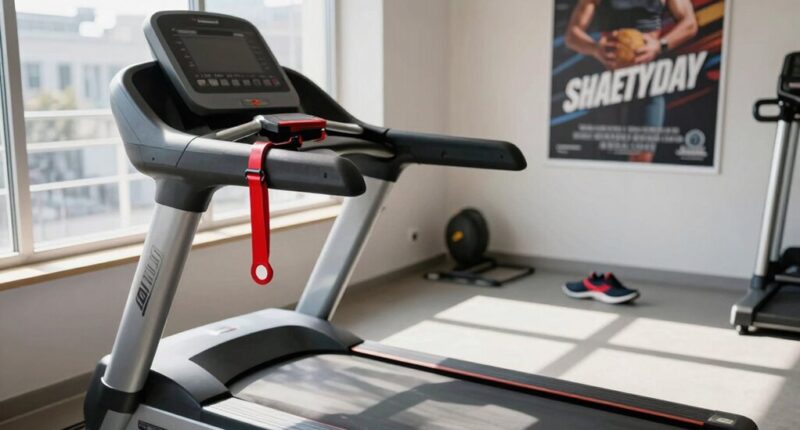 treadmill safety clip overlooked