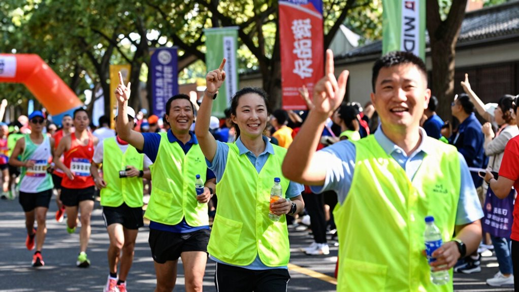 volunteers ensure race success