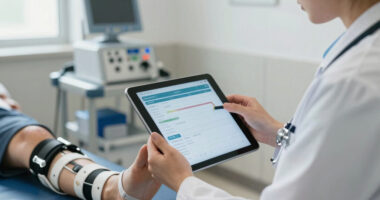 Recovery-percentile tracker for orthopedic surgery patients