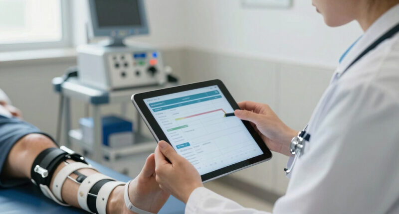 Recovery-percentile tracker for orthopedic surgery patients