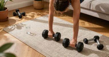 The Two Simple Tricks A Trainer Uses To Ensure Her Home Dumbbell Workouts Stay Effective